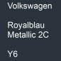 Preview: Volkswagen, Royalblau Metallic 2C, Y6.